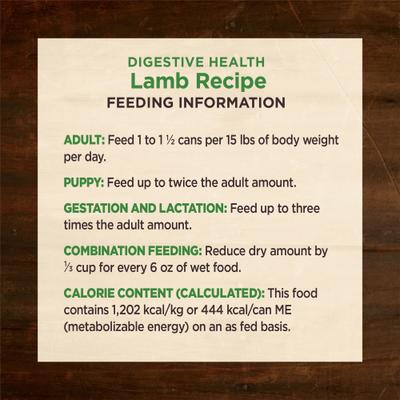 Show full view: Wellness CORE Digestive Health Lamb Recipe Grain-Free Wet Dog Food, 13-oz can, case of 12 slide 10 of 13