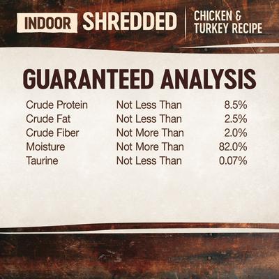 Show full view: Wellness CORE Grain-Free Hearty Cuts in Gravy Indoor Shredded Chicken & Turkey Recipe Canned Cat Food, 5.5-oz, case of 24 slide 8 of 13