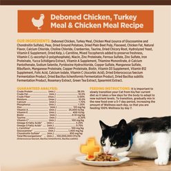 Wellness CORE+ Grain-Free Indoor Chicken, Turkey & Chicken Meal Dry Cat Food, 11-lb bag slide 2 of 8