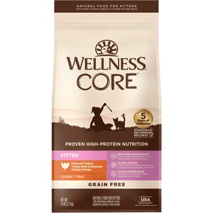 Wellness CORE Grain-Free Kitten Formula Natural Dry Cat Food, 5-lb bag