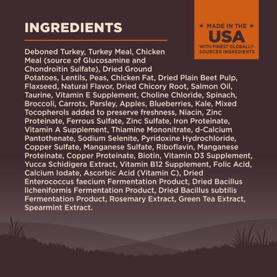 Show full view: Wellness CORE Grain-Free Original Deboned Turkey, Turkey Meal & Chicken Meal Recipe Dry Dog Food, 12-lb bag slide 7 of 12