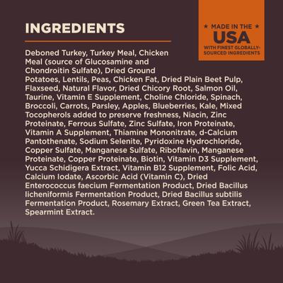 Show full view: Wellness CORE Grain-Free Original Deboned Turkey, Turkey Meal & Chicken Meal Recipe Dry Dog Food, 4-lb bag slide 7 of 12
