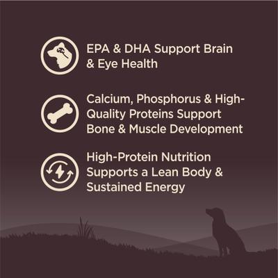 Show full view: Wellness CORE Grain-Free Puppy Chicken & Turkey Recipe Dry Dog Food, 26-lb bag slide 3 of 12