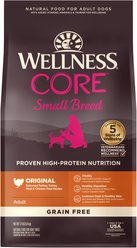 Wellness CORE Grain-Free Small Breed Turkey & Chicken Recipe Dry Dog Food, 12-lb bag + Wellness CORE Bowl Boosters Bare Turkey Freeze-Dried Dog Food Mixer or Topper, 4-oz bag slide 2 of 9