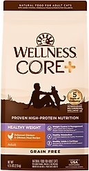 Wellness CORE+ Healthy Weight Poultry Natural High-Protein Dry Cat Food, 4.75-lb bag