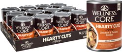 Wellness CORE Hearty Cuts in Gravy Chicken & Turkey Recipe Grain-Free Canned Dog Food, 12.5-oz, case of 12