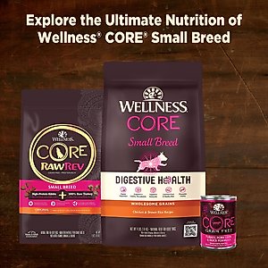 Wellness CORE Mini Meals Chicken & Turkey, Chicken & Lamb Shredded Variety Pack Natural Wet Dog Food Pouches, 3-oz, pack of 12