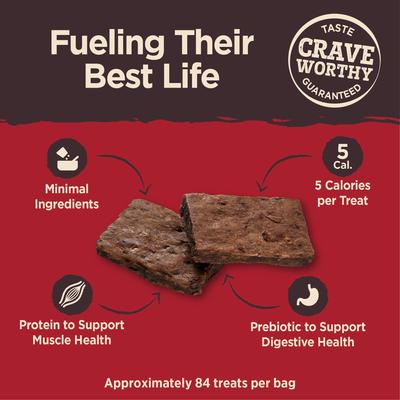 Show full view: Wellness CORE Power Packed Beef Grain-Free Jerky Dog Treats, 4-oz bag, bundle of 2 slide 5 of 12