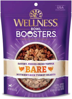 Show full view: Wellness CORE RawRev Grain-Free Small Breed Original Recipe with Freeze-Dried Turkey Dry Dog Food, 10-lb bag + Wellness CORE Bowl Boosters Bare Turkey Freeze-Dried Dog Food Mixer or Topper, 4-oz bag slide 2 of 10