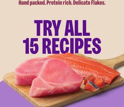 Wellness CORE Signature Selects Flaked Skipjack Tuna & Shrimp Entree Natural Grain-Free Wet Cat Food, 2.8-oz can, case of 4 slide 2 of 9