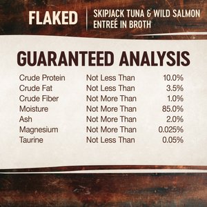 Wellness CORE Signature Selects Flaked Skipjack Tuna & Wild Salmon Entree in Broth Grain-Free Canned Cat Food, 5.3-oz, case of 12