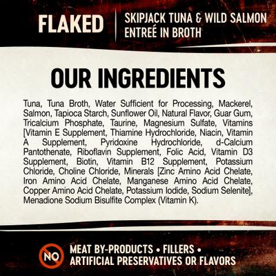 Show full view: Wellness CORE Signature Selects Shredded Boneless Chicken & Chicken Liver Entree in Sauce + Flaked Skipjack Tuna & Wild Salmon Entree in Broth Canned Cat Food slide 7 of 9