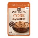 Wellness CORE Tiny Tasters Chicken Pate Grain-Free Cat Food Pouches, 1.75-oz, pack of 12
