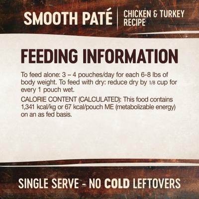 Show full view: Wellness CORE Tiny Tasters Chicken & Turkey Pate Grain-Free Cat Food Pouches, 1.75-oz, pack of 12 slide 9 of 11