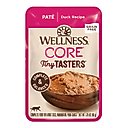 Wellness CORE Tiny Tasters Duck Pate Grain-Free Cat Food Pouches, 1.75-oz, pack of 12