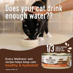 Wellness CORE Tiny Tasters Sampler Pack Natural Grain-Free Wet Cat Food, 1.75-oz pouch, case of 6 slide 2 of 8