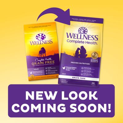 Show full view: Wellness Grain-Free Complete Health Adult Deboned Chicken & Chicken Meal Recipe Dry Dog Food, 24-lb bag slide 3 of 11