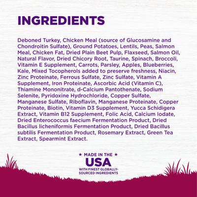 Show full view: Wellness Grain-Free Complete Health Small Breed Adult Deboned Turkey, Chicken Meal & Salmon Meal Recipe Dry Dog Food, 11-lb bag slide 7 of 11