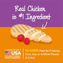 Wellness Kittles Natural Grain-Free Chicken & Cranberries Crunchy Cat Treats, 2-oz bag slide 2 of 6