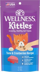 Wellness Kittles Natural Grain-Free Tuna & Cranberries Crunchy Cat Treats, 2-oz bag