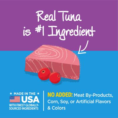 Show full view: Wellness Kittles Natural Grain-Free Tuna & Cranberries Crunchy Cat Treats, 2-oz bag slide 4 of 9