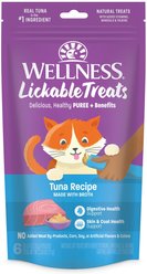 Wellness Lickable Treats Tuna Recipe Cat Treats, 0.4-oz pouch, pack of 6