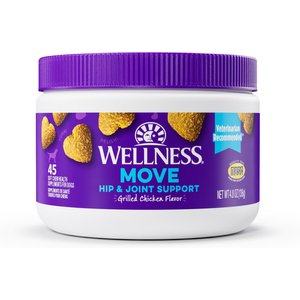 Wellness Move Hip & Joint Chicken Flavor Chew Supplements for Dogs, 45 count
