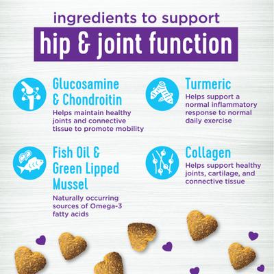 Show full view: Wellness Move Hip & Joint Support Chicken Flavor Chew Supplements + Large Breed Complete Health Deboned Chicken & Brown Rice Recipe Dry Dog Food slide 5 of 9