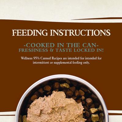Show full view: Wellness Ninety-Five Percent Beef Grain-Free Canned Dog Food Topper + Ninety-Five Percent Chicken Grain-Free Canned Food Topper slide 3 of 10