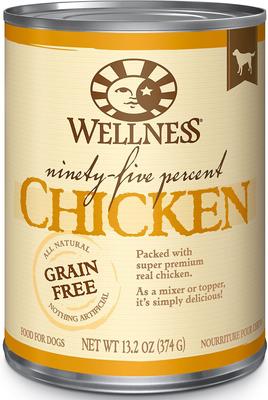 Show full view: Wellness Ninety-Five Percent Beef Grain-Free Canned Dog Food Topper + Ninety-Five Percent Chicken Grain-Free Canned Food Topper slide 6 of 10