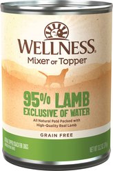 Wellness Ninety-Five Percent Lamb Grain-Free Canned Dog Food, 13.2-oz, case of 12 slide 2 of 7