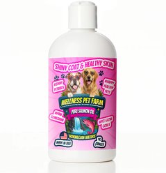 Wellness Pet Farm Omega-3 & 6 Pure Salmon Oil Flavored Liquid Skin & Coat Supplement for Dogs & Cats, 16-fl oz bottle slide 1 of 4