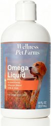 Wellness Pet Farm Omega-3 & 6 Pure Salmon Oil Flavored Liquid Skin & Coat Supplement for Dogs & Cats, 8-fl oz bottle