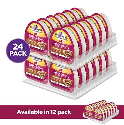 Show full view: Wellness Complete Health Petite Entrees Adult Small Breed Grain-Free Beef, Carrots & Red Peppers Mini-Filets Wet Dog Food, 3-oz cup, case of 24 slide 3 of 10