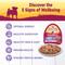 Show in main carousel: Wellness Complete Health Petite Entrees Adult Small Breed Grain-Free Chicken, Duck, Peas & Carrots Shredded Medley Wet Dog Food, 3-oz cup, case of 12 slide 4 of 8