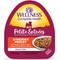 Show in main carousel: Wellness Complete Health Petite Entrees Adult Small Breed Grain-Free Chicken, Turkey, Carrots & Green Beans Shredded Medley Wet Dog Food, 3-oz cup, case of 12 slide 1 of 8