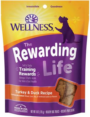 Show full view: Wellness Rewarding Life Chicken & Lamb + Turkey & Duck Soft & Chewy Dog Treats slide 6 of 10