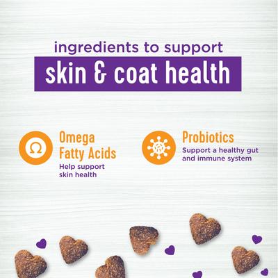 Show full view: Wellness Shine Skin & Coat Bacon Flavor Chew Supplements + Complete Health Whitefish & Sweet Potato Recipe Dry Dog Food slide 8 of 9