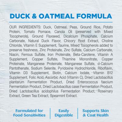 Show full view: Wellness Simple Limited Ingredient Diet Duck & Oatmeal Formula Dry Dog Food, 26-lb bag slide 8 of 12