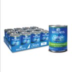 Wellness Simple Limited Ingredient Diet Lamb & Oatmeal Formula Canned Dog Food, 12.5-oz, case of 12