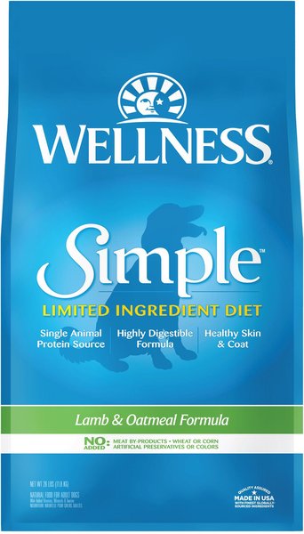 Wellness Simple Natural Limited Ingredient Diet Lamb and Oatmeal Recipe Dry Dog Food