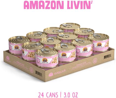 Show full view: Weruva Amazon Livin' with Chicken Breast & Chicken Liver in Gravy Cat Food, 3-oz, case of 24 slide 3 of 13