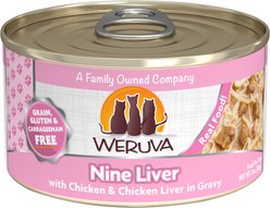 Weruva Amazon Livin' with Chicken Breast & Chicken Liver in Gravy Cat Food, 3-oz, case of 4 slide 1 of 8
