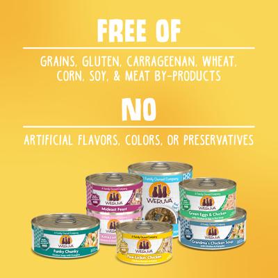 Show full view: Weruva Amazon Livin' with Chicken Breast & Chicken Liver in Gravy Cat Food, 5.5-oz, case of 24 slide 6 of 13