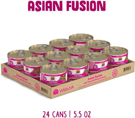 Show full view: Weruva Asian Fusion with Tuna & Shirasu Grain-Free Canned Cat Food, 5.5-oz, case of 24 slide 3 of 13