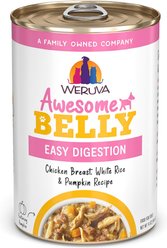 Weruva Awesome Belly, Chicken Breast, White Rice & Pumpkin Recipe Adult Gluten-Free Shredded Canned We...