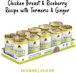 Weruva Awesome Bouncy, Chicken Breast & Riceberry Recipe with Turmeric & Ginger Adult Gluten-Free Shredded Canned Wet Dog Food, 14-oz can, case of 10 slide 2 of 9