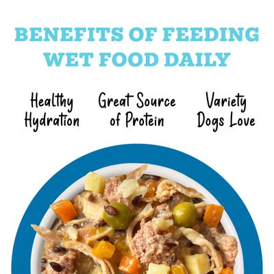 Show full view: Weruva Awesome Shiny Coat Crusader Variety Pack Adult Gluten-Free Chicken Shredded Canned Wet Dog Food, 6-oz can, case of 9 slide 7 of 11