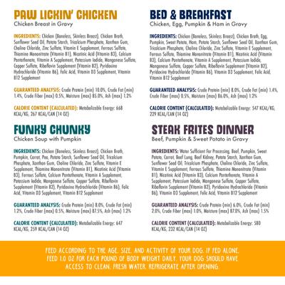 Show full view: Weruva Baron's Batch Variety Pack Grain-Free Canned Dog Food, 14-oz, case of 12 slide 5 of 13