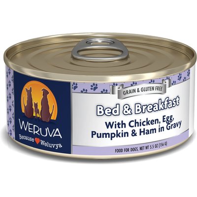 Weruva Weruva Bed & Breakfast Chicken, Egg, & Pumpkin Dog Food, 5.5-oz, 24 ct